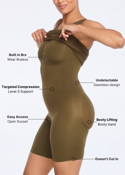 SecretSculpt Jersey Halter Midi Dress