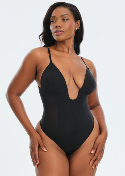 BraSculpt Plunge Bodysuit Thong