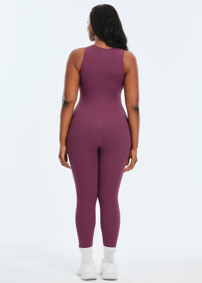SnatchedKnit Front Zip Jumpsuit
