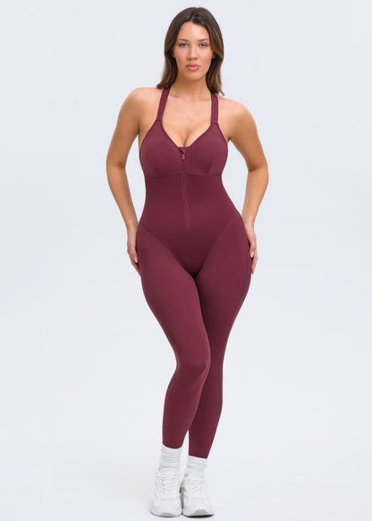 SaunaSculpt Open-Back Jumpsuit