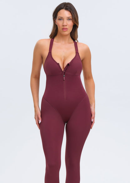 SaunaSculpt Open-Back Jumpsuit