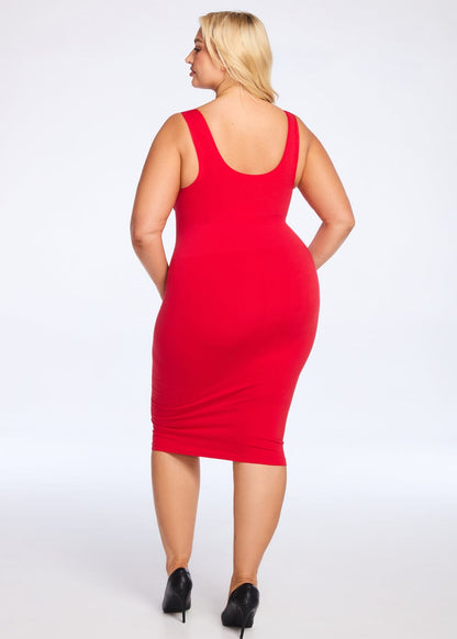 SecretSculpt Jersey Halter Midi Dress