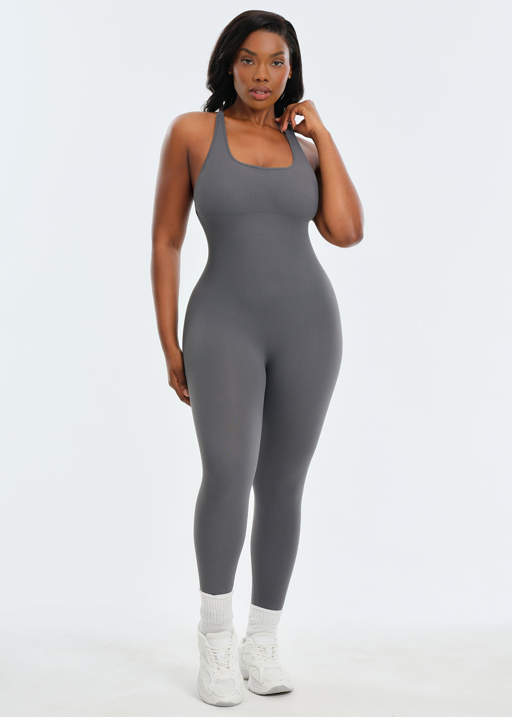 SnatchedKnit Backless Jumpsuit