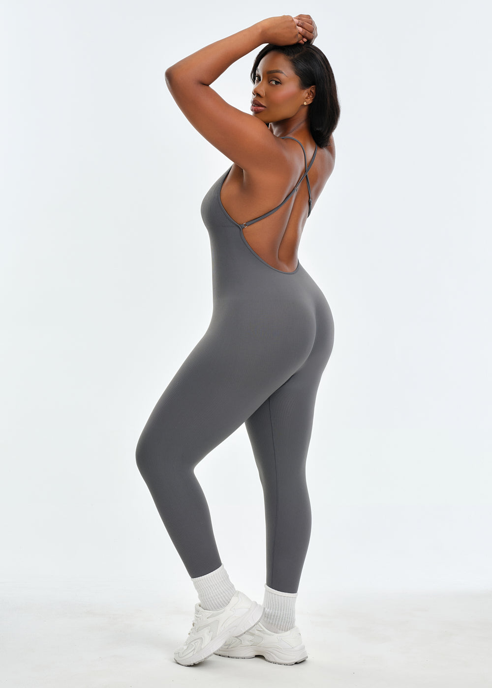 SnatchedKnit Backless Jumpsuit