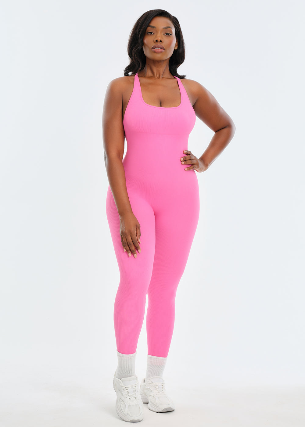 SnatchedKnit Backless Jumpsuit