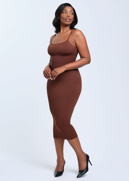 SnatchedKnit Spaghetti Strap Midi Dress