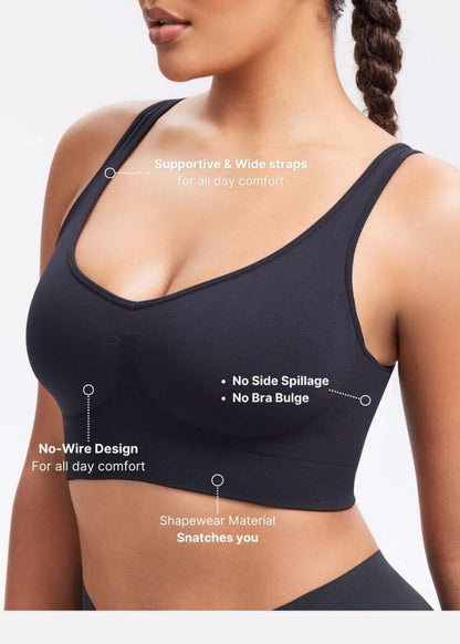 SmoothingSeamless Wireless Back Smoothing Bra